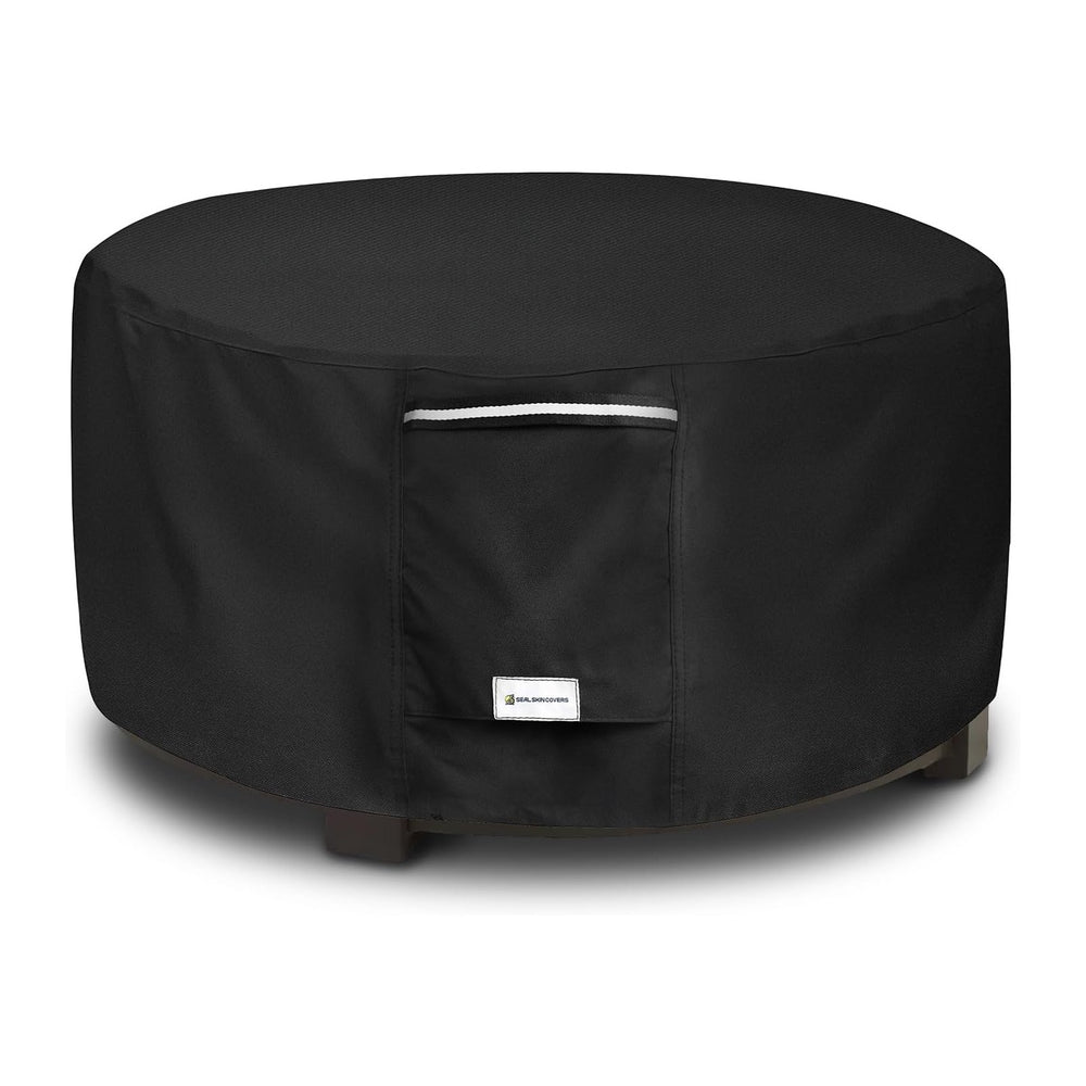 Seal Skin Covers Outdoor Fire Pit Cover – Round 44” Dia X 24”H, Heavy Duty Wa...
