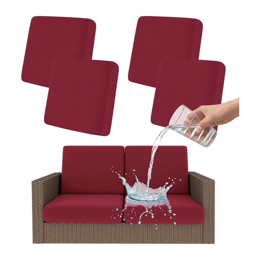 Smiry Waterproof Patio Cushion Covers, Stretch Outdoor Furniture Covers