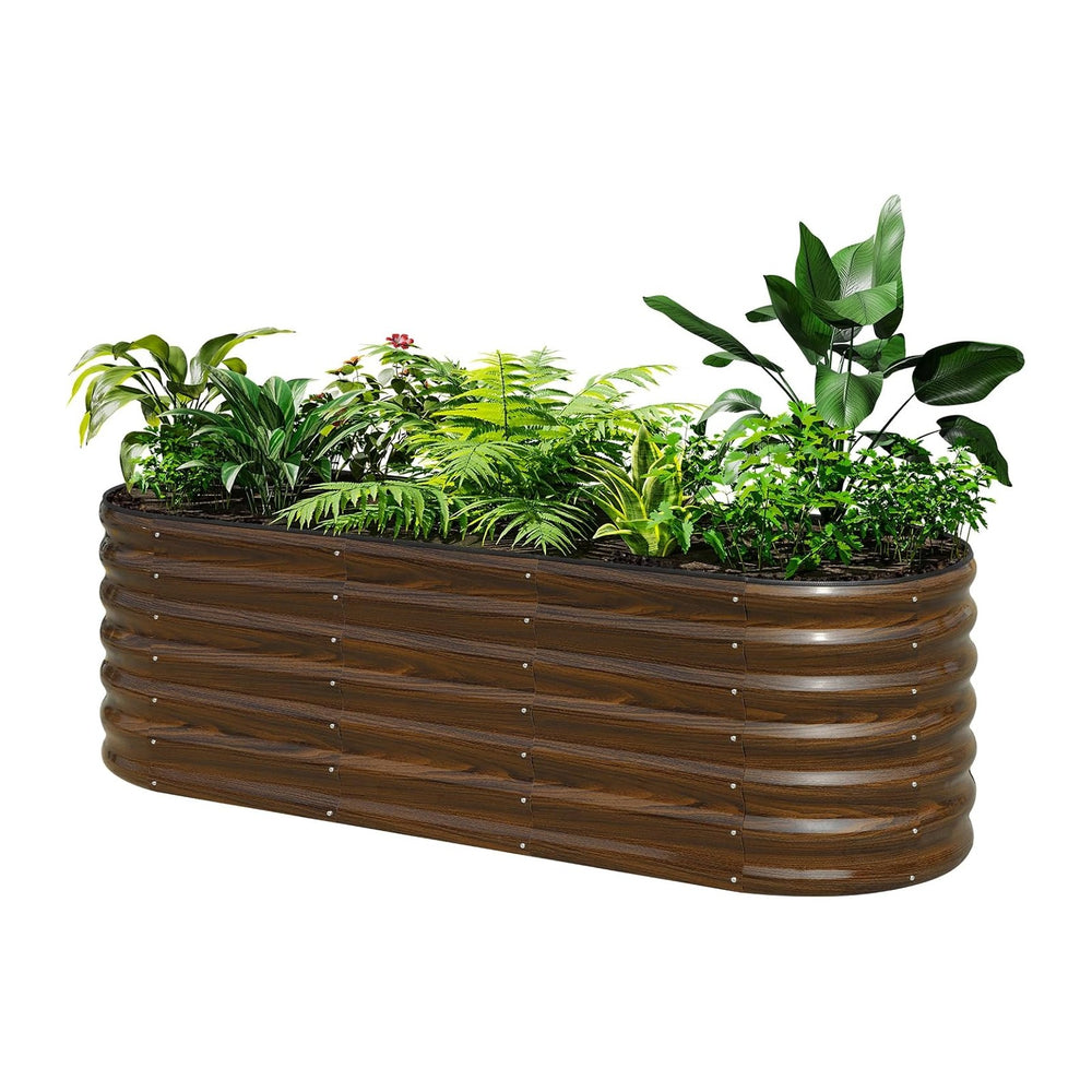 SnugNiture Galvanized Steel Raised Garden Bed Kit - 6x2x2 ft Large Metal Plan...