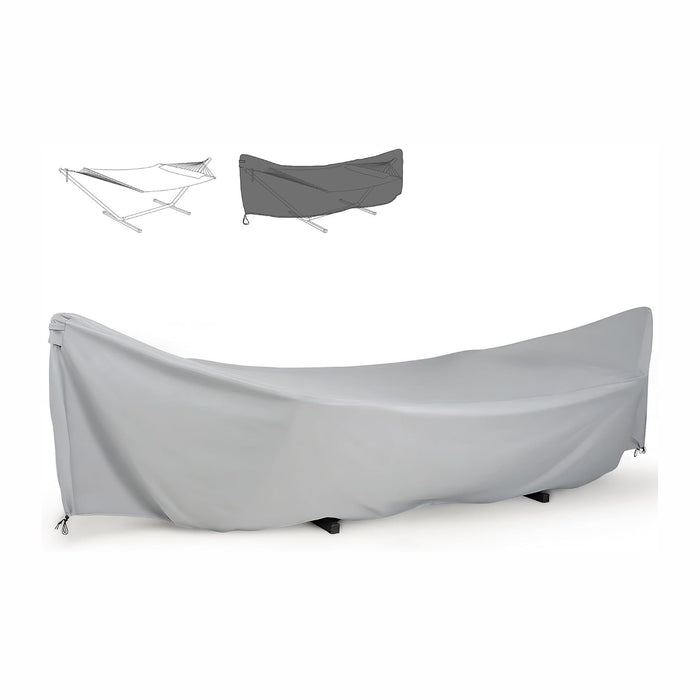 SUNCREAT Hammock Cover, Water-Resistant Polyester Hammock Stand Cover for 11-12ft Stand, Gray