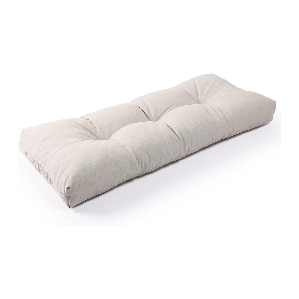 SUNROX LokGrip Non Slip Tufted Memory Foam Bench Cushion, FadeShield Water Re...