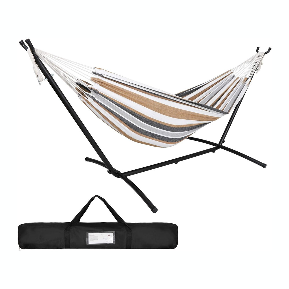 SUPER DEAL Portable 2 Person Hammock with 9FT Hammock Stand, 620 LBS Capacity...