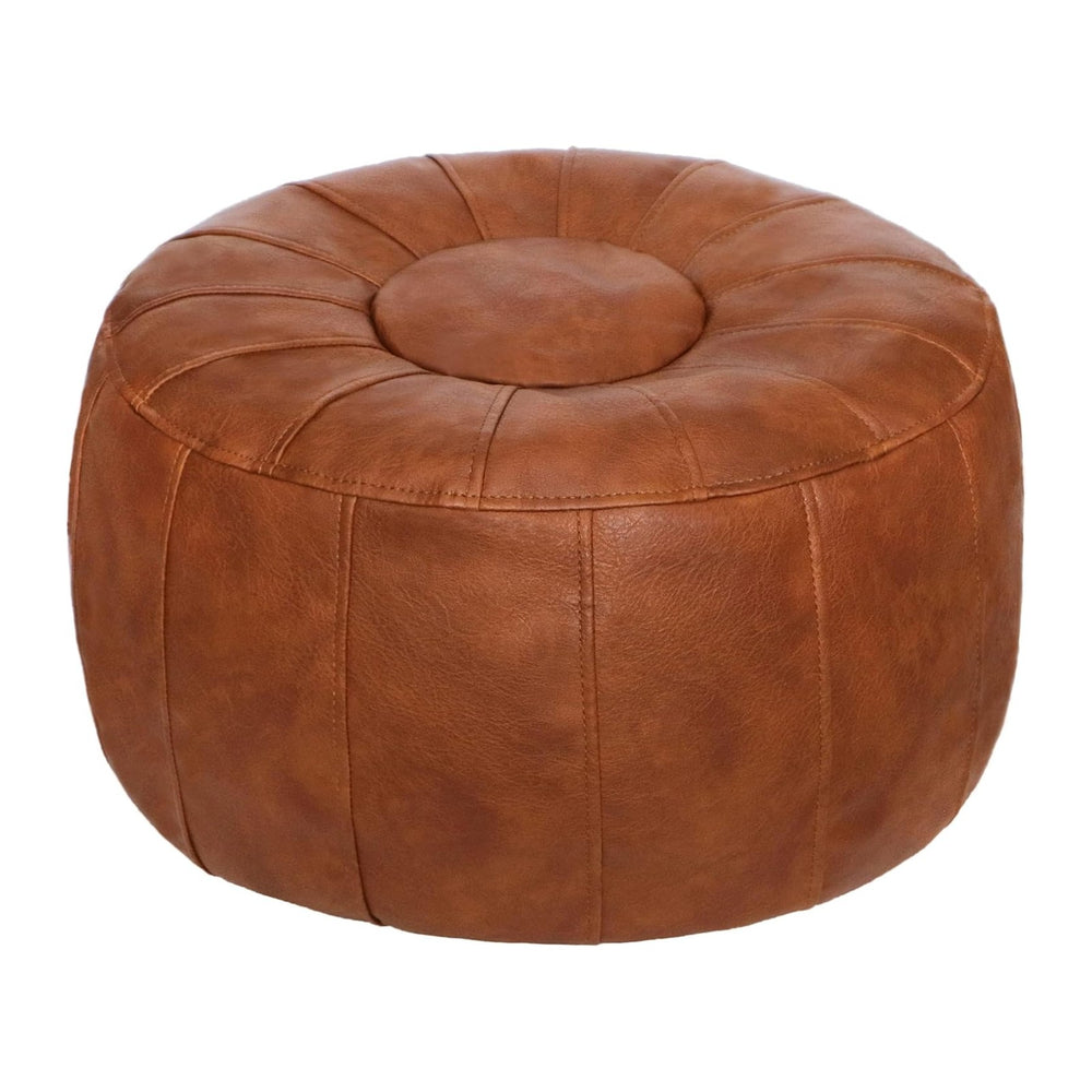 Thgonwid Unstuffed Moroccan Storage Pouf Foot Stool Ottoman Seat Handmade Fau...