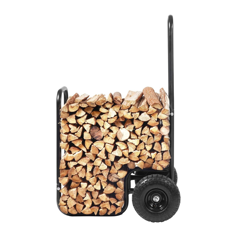 VEVOR Log Cart 250 lbs Load Capacity, Outdoor and Indoor Wood Rack Storage Mo...