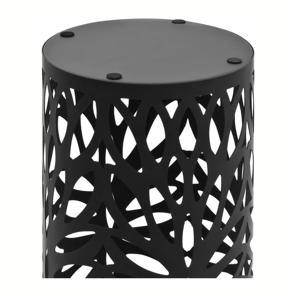 vidaXL Elegant Steel Umbrella Stand in Black - Durable Powder Coated Steel wi...