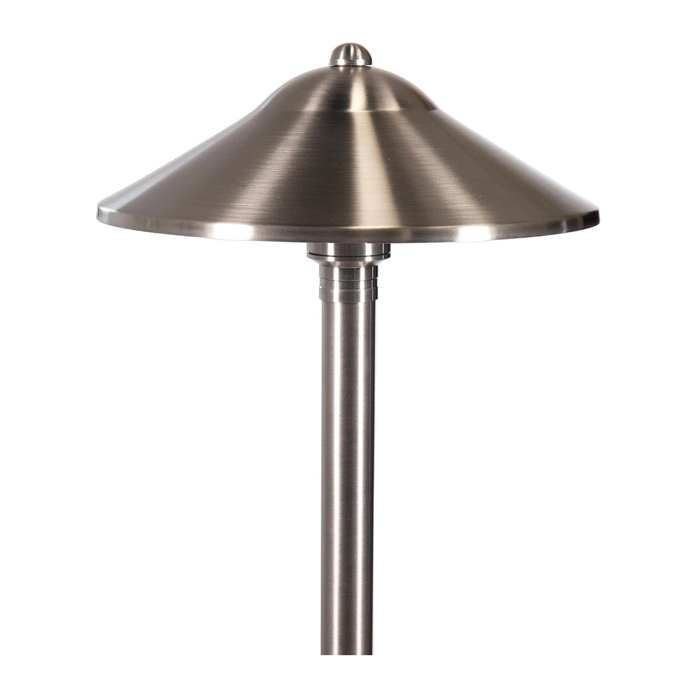 VOLT Max Spread 12V Stainless Steel Path Light (25" Tall, 9" Shade)