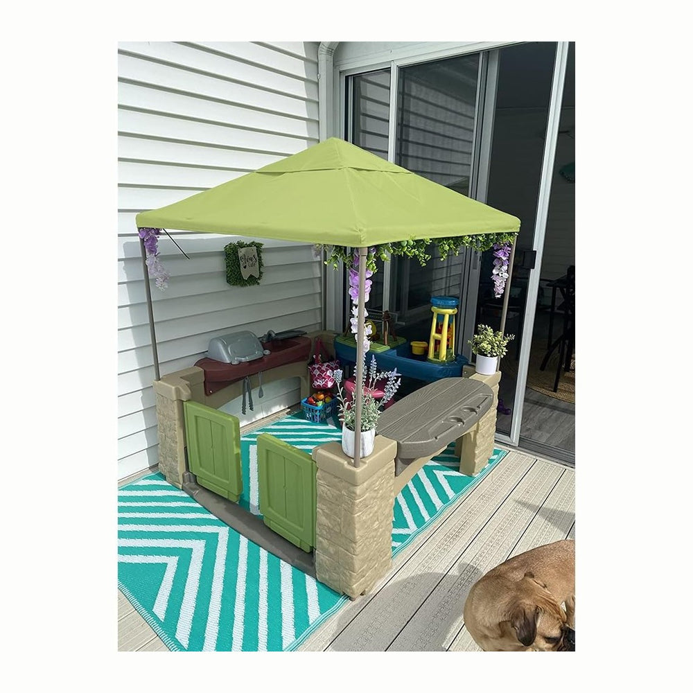 YardJoyliz Upgraded All Around Playtime Patio Canopy for Step2 BBQ Center